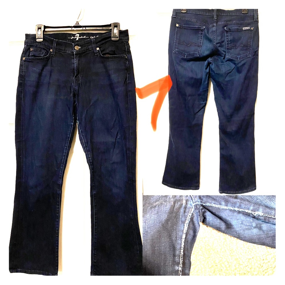 7 For All Mankind crop flare jeans